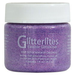 Angelus Glitterlites Flexible Glittercoat Paint - Lavender, 1 oz