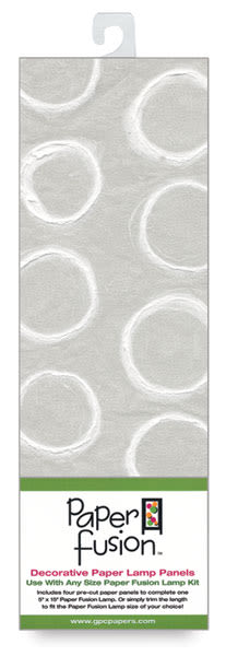 Paper Fusion Decorative Paper Lamp Panels - White Beehive pattern in package