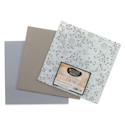 Mosaic Mercantile Opalescent Glass Pack - Taupe, 8" x 8", Pkg of 3