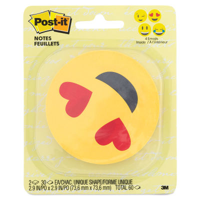 Post-it Note Shapes - Emoji, Pkg of 2, 3" x 3"
