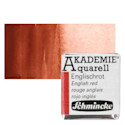 Schmincke Akademie Aquarell Watercolor Pan - English Red, Half Pan