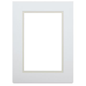 Open in modal - Blick Double Mat - Manor White/Ecru, 9" x 12" (5-1/2" x 8-1/2" Opening)