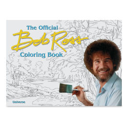 Bob Ross Coloring Book - Front cover of book showing Bob Ross