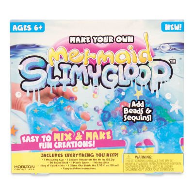 Make Your Own SlimyGloop Kits - Front of Mermaid package
