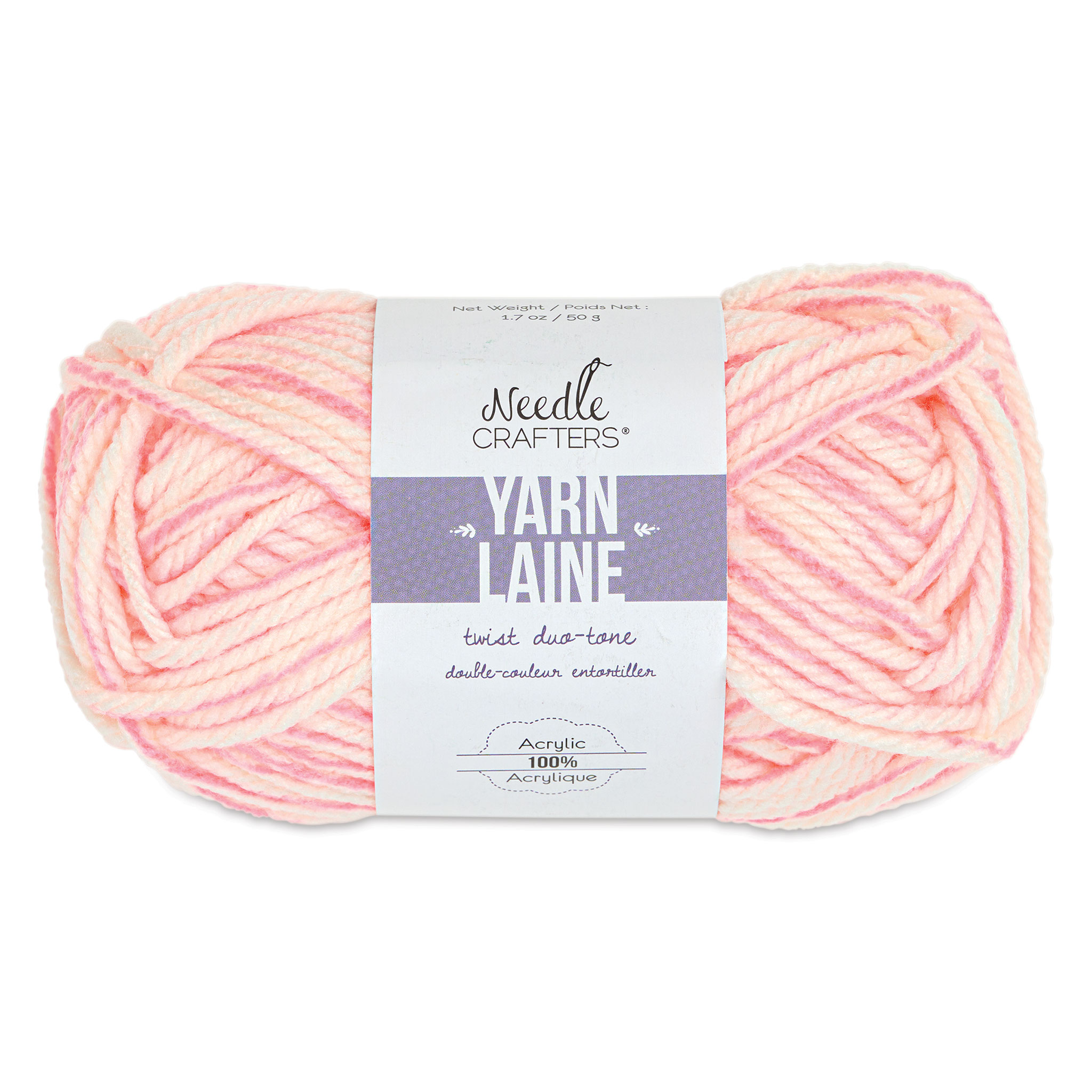 Needle Crafters Soft 'n Fuzzy yarn, Gumdrop, lot of 2 (52 yds each)