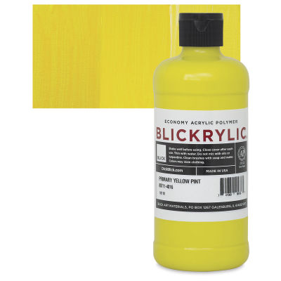 Blickrylic Student Acrylics - Primary Yellow, Pint
