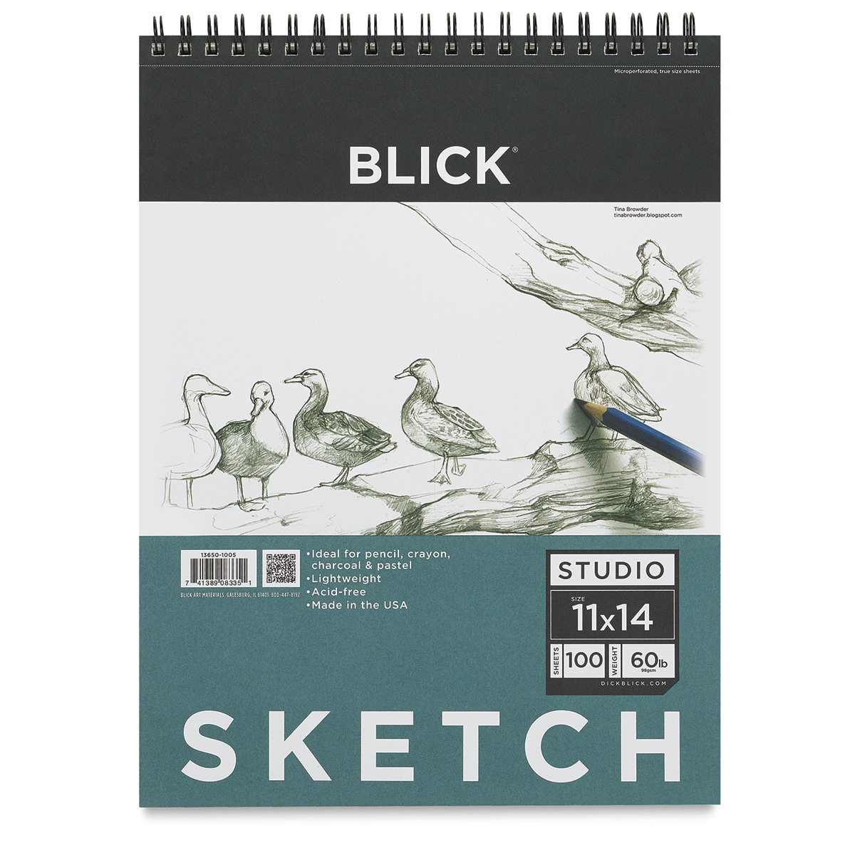 H & B Sketch Book 9X12, Drawing Pad 100-Sheets, Sketching Book