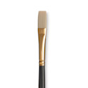 Princeton Series 6300 Dakota Synthetic Bristle Brush - Flat, Long Handle, Size 6