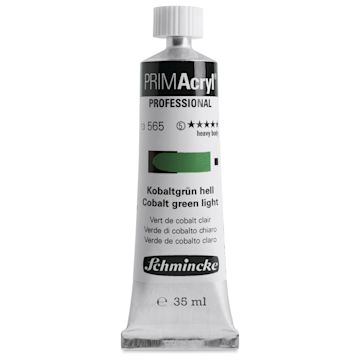 Open in modal - Schmincke Primacryl Professional Acrylic Paint - Cobalt Green Light, 35 ml Tube