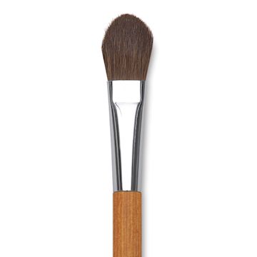 Open in modal - Holbein Pastel Brush - 7/16", Oval Blender, Horse hair, close-up