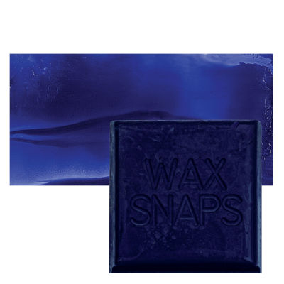 Enkaustikos Wax Snaps Encaustic Paints - Ultramarine Violet, 40 ml cake