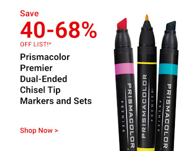 Save 40-68% off list! Prismacolor Premier Dual-Ended Chisel Tip Markers and Sets. Shop now.