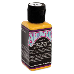 Alpha6 AlphaFlex Airbrush Textile and Leather Paint - Dark Yellow, 2.5 oz