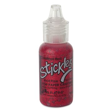 Open in modal - Ranger Stickles Glitter Glue - Christmas Red, 1/2 oz - front