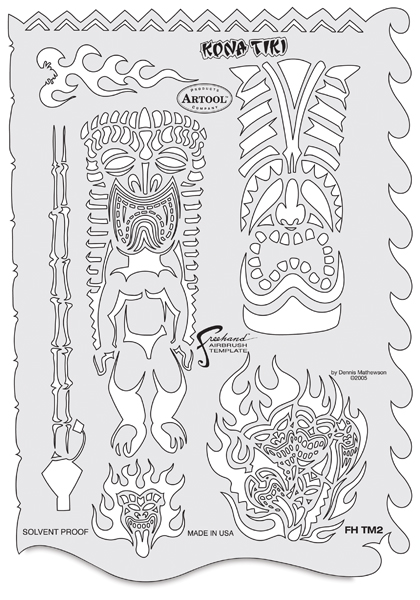 Artool Freehand Essential Seven Airbrush Templates