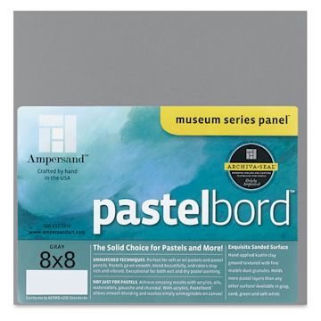 Open in modal - Ampersand Pastelbord Panel - 8" x 8", 1/8" Profile, Gray