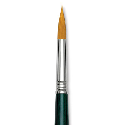 Escoda Barroco Toray Gold Synthetic Brush - Round, Long Handle, Size 18