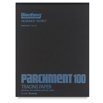 Open in modal - Bienfang Parchment 100 Tracing Paper Pad - 11" x 14", front of the cover