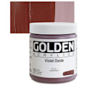 Golden Heavy Body Artist Acrylics - Violet Oxide, 8 oz Jar