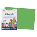 Prang Medium Weight Construction Paper - Bright Green, 12" x 18", Pkg of 50 Sheets