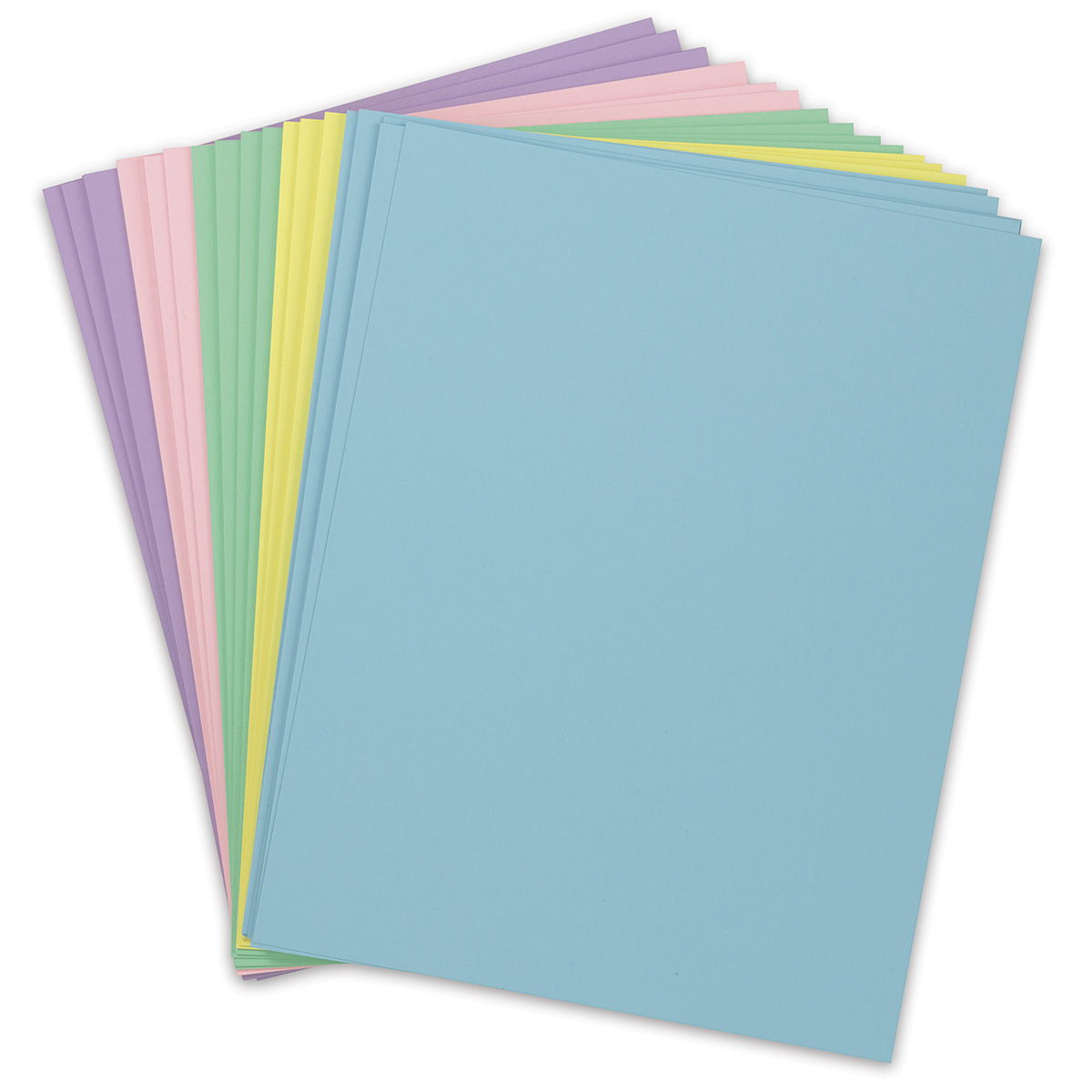 Pacon Printable Multipurpose Card Stock Letter Size 65 Lb Assorted Pastel  And Bright Colors Pack Of 250 Sheets - Office Depot