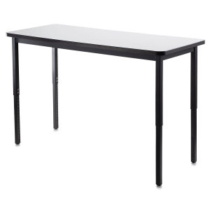 National Public Seating Adjustable Height Utility Table - Whiteboard Top