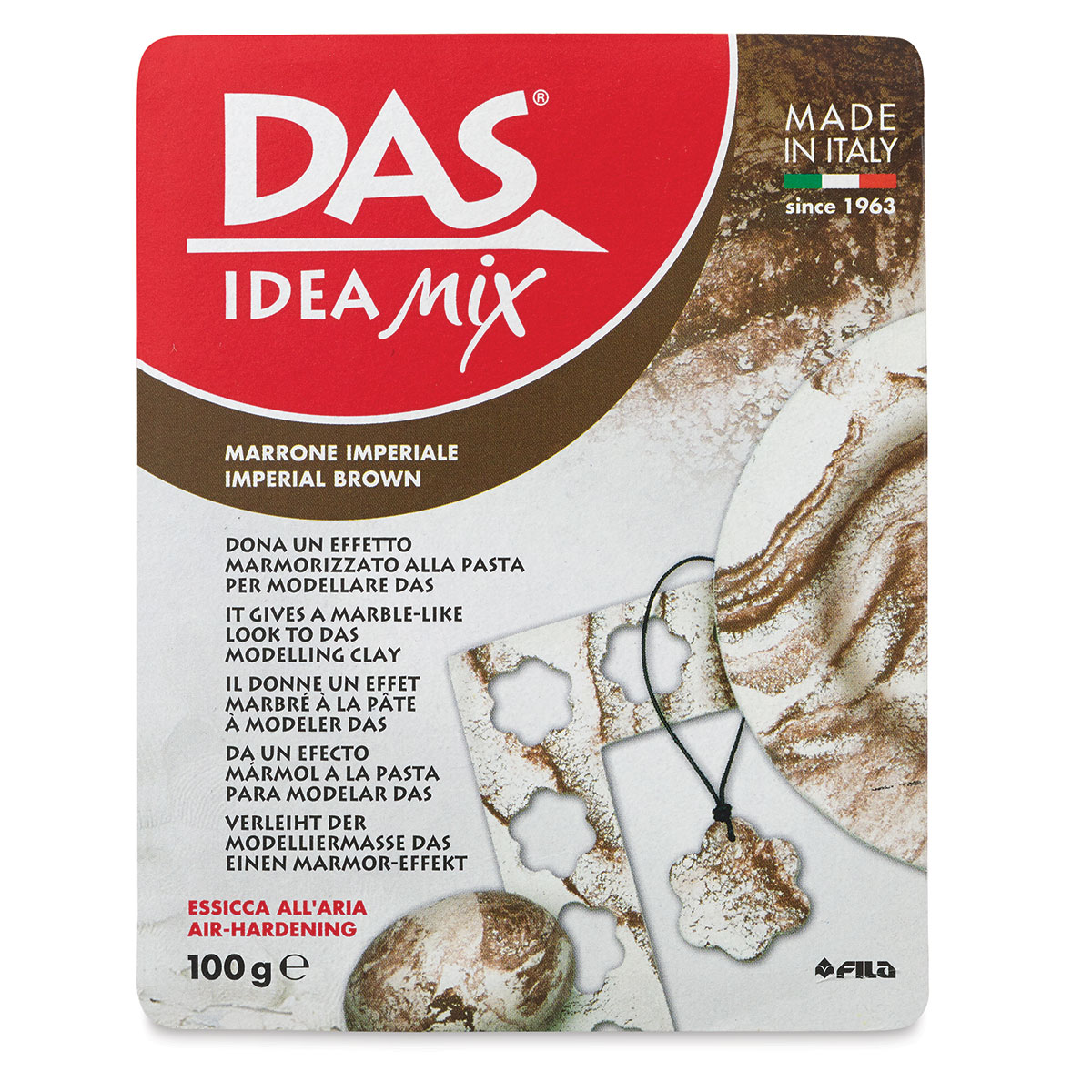 DAS IDEA MIX AIR DRYING MODELLING CLAY CREATE A MARBLE MARBLING EFFECT 100g  6 Colors