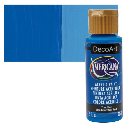 DecoArt Americana Acrylic Paint - True Blue, 2 oz