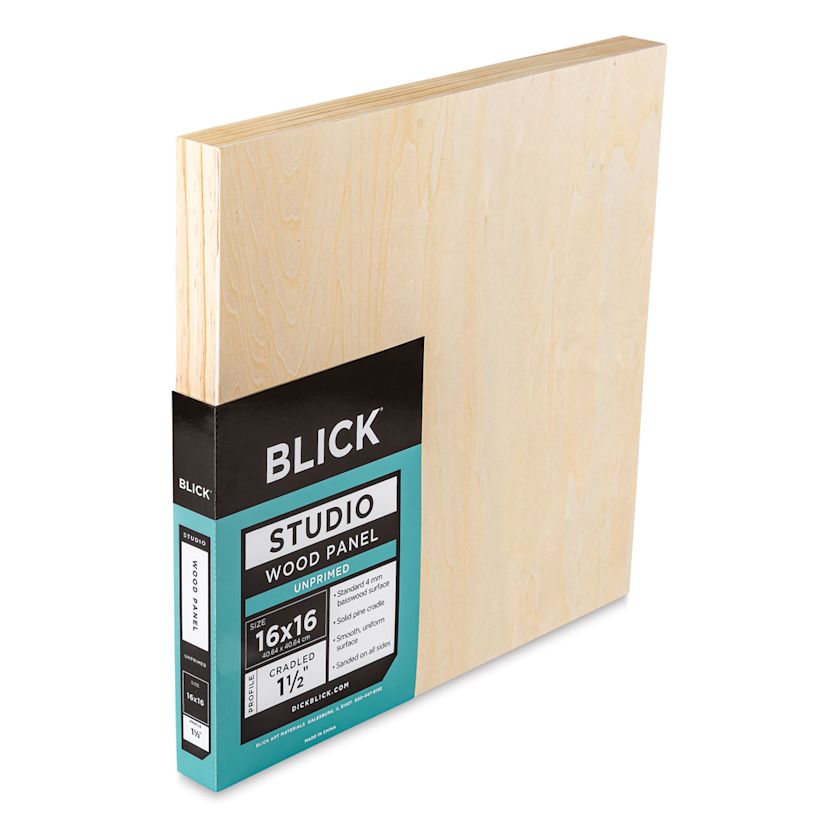 Blick Studio Artists' Wood Panels Gallery Cradle, 16" x 16", 11/2