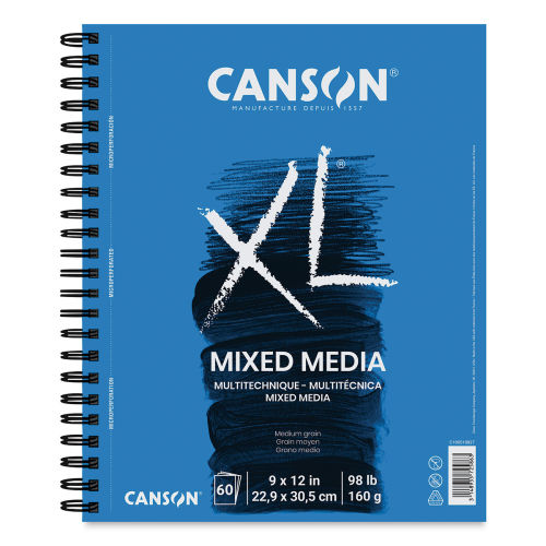Mixed Media Pad, 9 x 12, 60 Sheets - Pack of 2