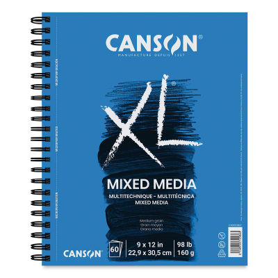 Canson XL Mix Media Pad - 12" x 9", Portrait, 60 Sheets