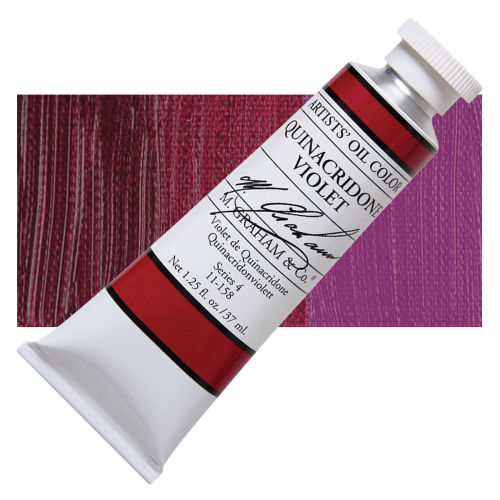 M. Graham Artists' Oil Color - Quinacridone Violet, 37 ml tube