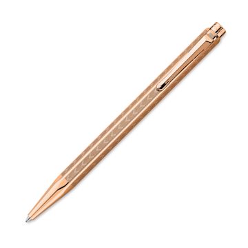 Open in modal - Caran d'Ache Ecridor Chevron Ballpoint Pen - Rose Gold