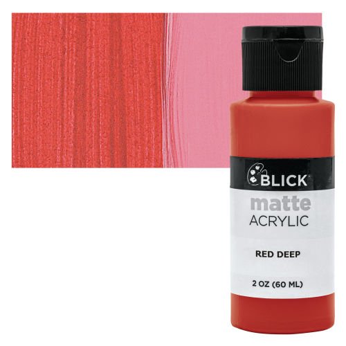 Blick Matte Acrylic - Red Deep, 2 oz bottle
