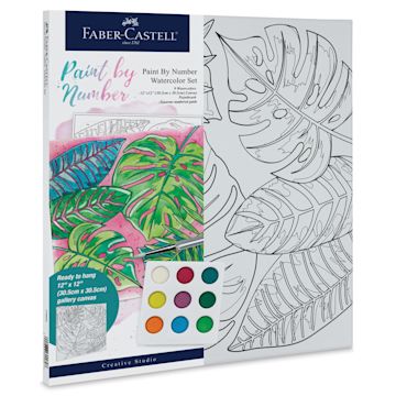 Open in modal - Faber-Castell Creative Studio Watercolor Paint by Numbers Set - Tropical (In packaging)