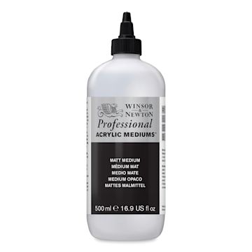 Open in modal - Winsor & Newton Artists' Acrylic Medium - Matte, 500 ml bottle
