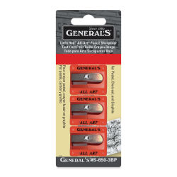 General's All Art Pencil Sharpener - Single Hole, Pkg of 3