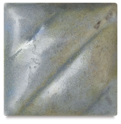 Amaco Lead-Free Raku Glazes - Tile showing Smokey Lilac Glaze