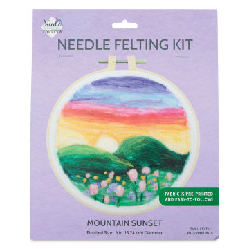 Needle Creations Needle Felting Kit - Mountains, front of the packaging 