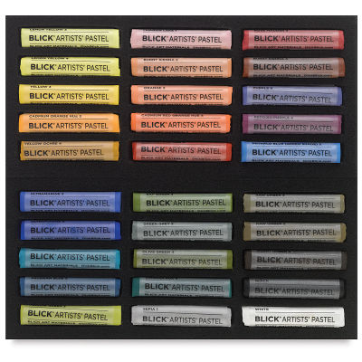 Blick Artists' Soft Pastel Set - Assorted Colors, Set of 30 (inside package)
