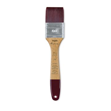 Open in modal - Raphael Sepia Flat Brush - Mixed Media Flat, Size 40
