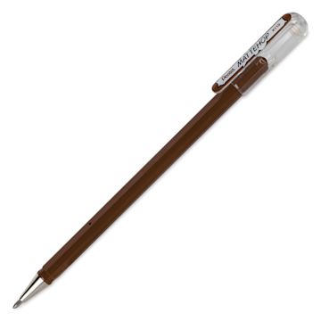 Open in modal - Pentel Arts Hybrid Mattehop Gel Roller Pen - Matte Brown