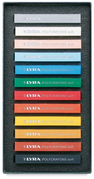 Assorted Colors 5651120 Set of 12 LYRA Soft Pastel Crayons 