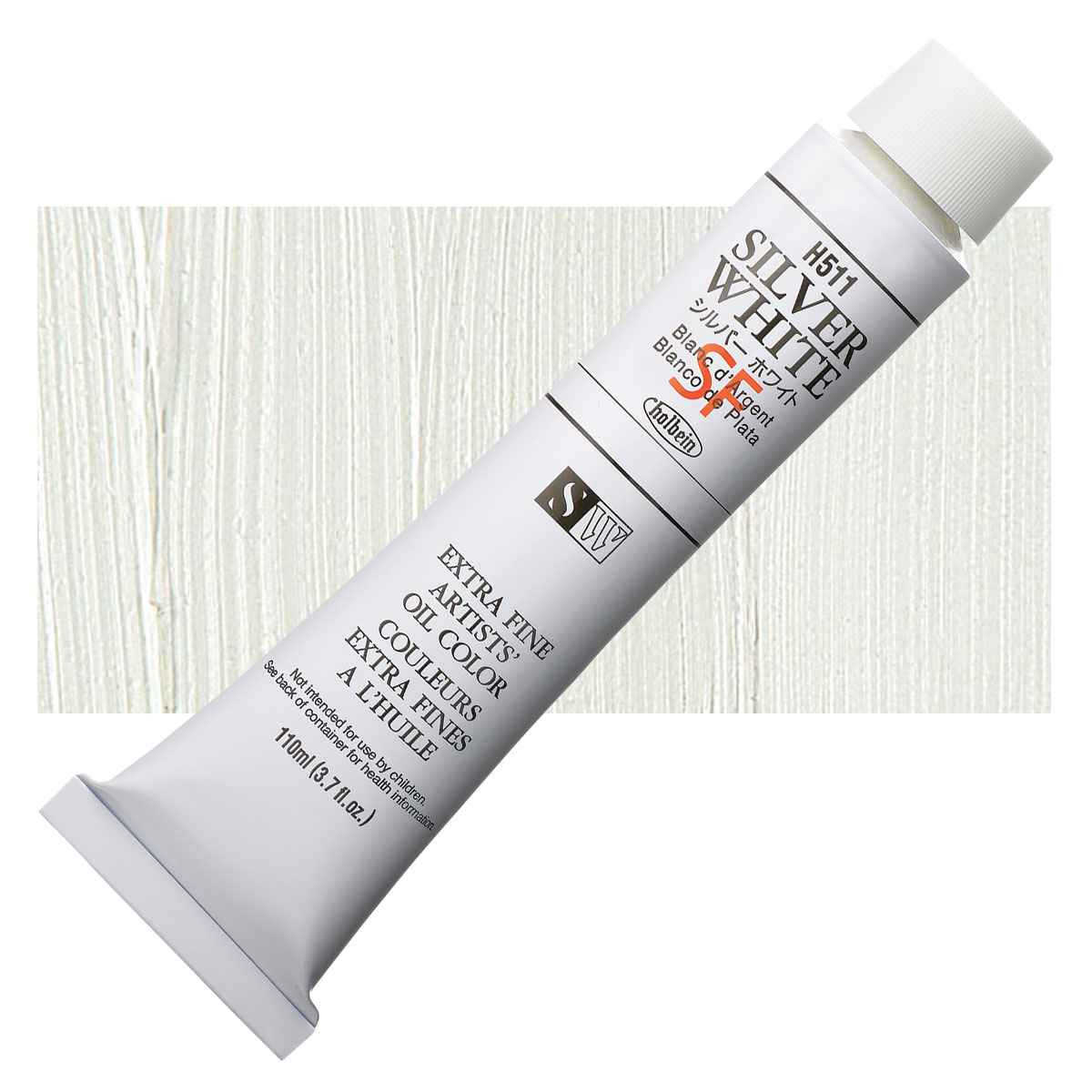 Holbein Artists' Oil Color - Silver White, 110 ml tube | BLICK Art