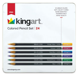 Kingart Colored Pencils - Set of 24