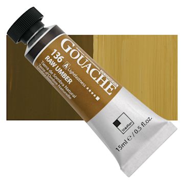 Open in modal - ShinHan Professional Designers Gouache - Raw Umber, 15 ml tube and swatch