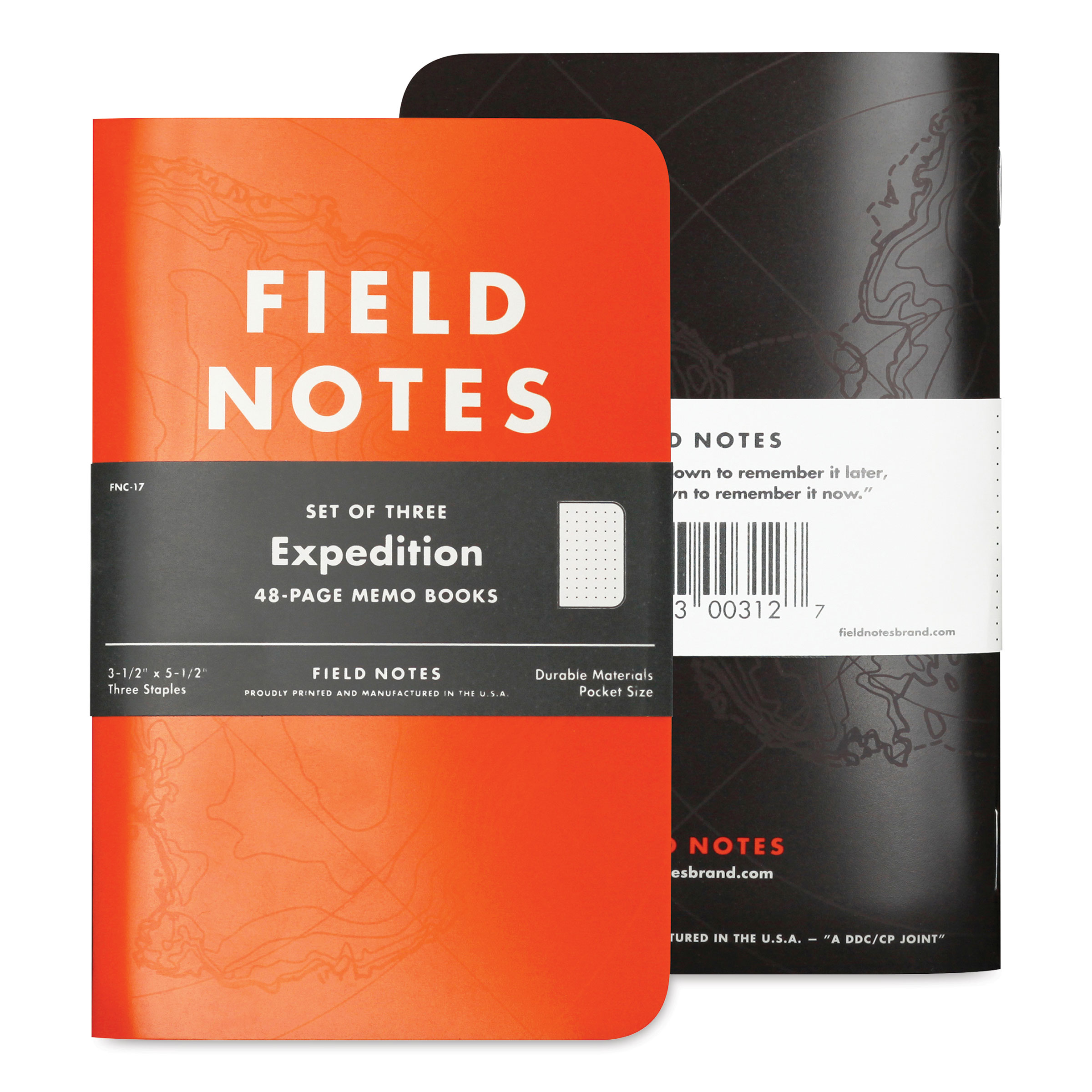Field Notes Expedition Dot Grid Memo Notebooks - Dot Grid, 3-1/2