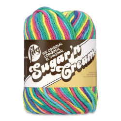 Lily Sugar N' Cream Yarn - 2 oz, 4-Ply, Psychedelic Ombre