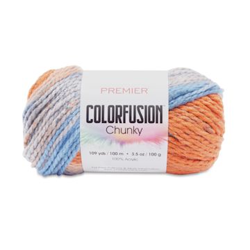 Open in modal - Premier Yarn Colorfusion Chunky Yarn - Wildflower, 109 yards