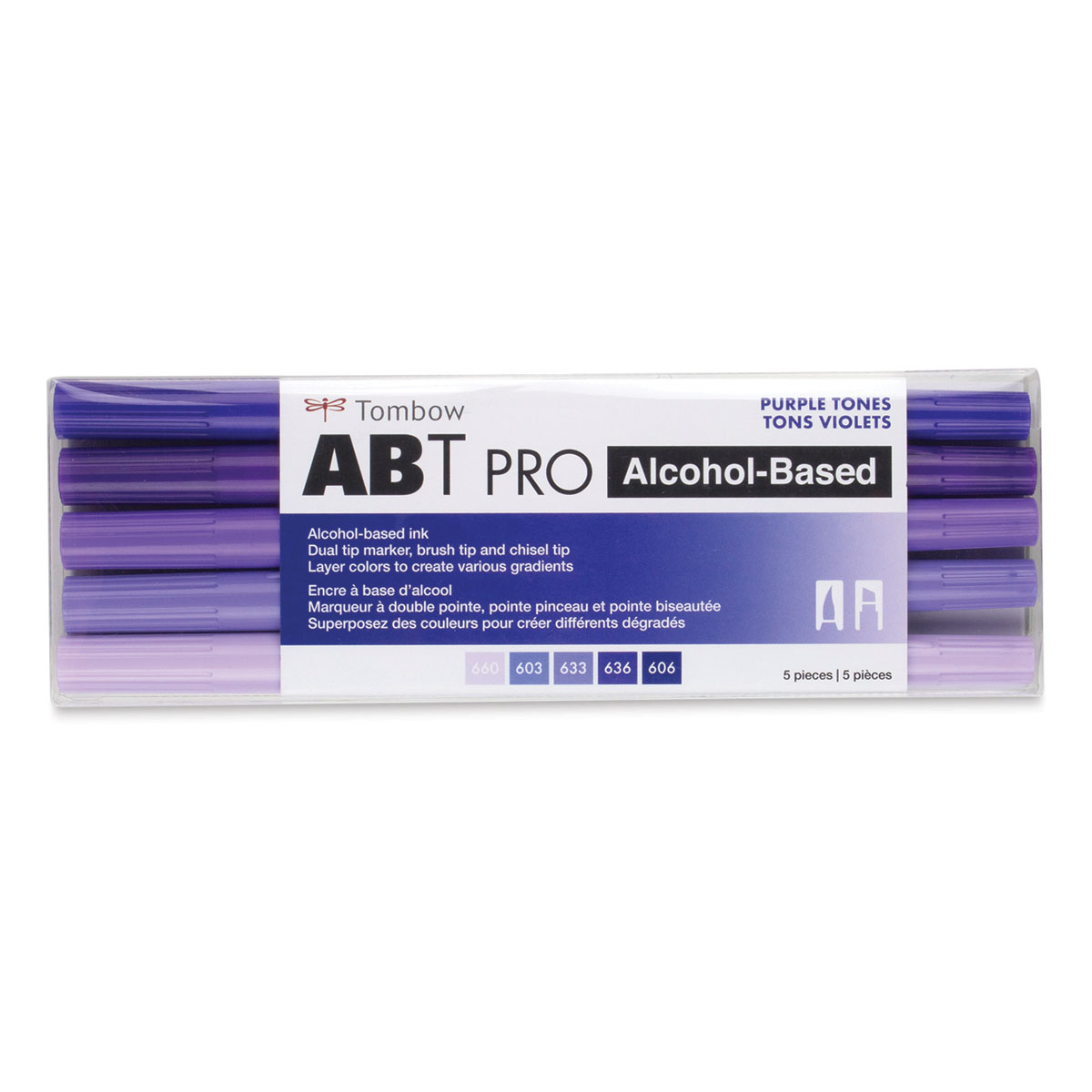 Tombow Abt Pro Alcohol Markers - Yellow Tones, Set of 5